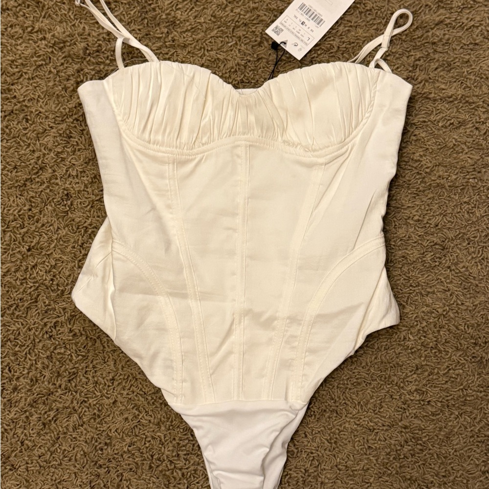 NWT Zara corset bodysuit size L